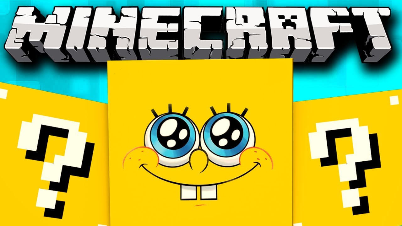 Minecraft Lucky Block Spongebob PVP! (Minecraft Lucky Block Mod) w/ Lachlan