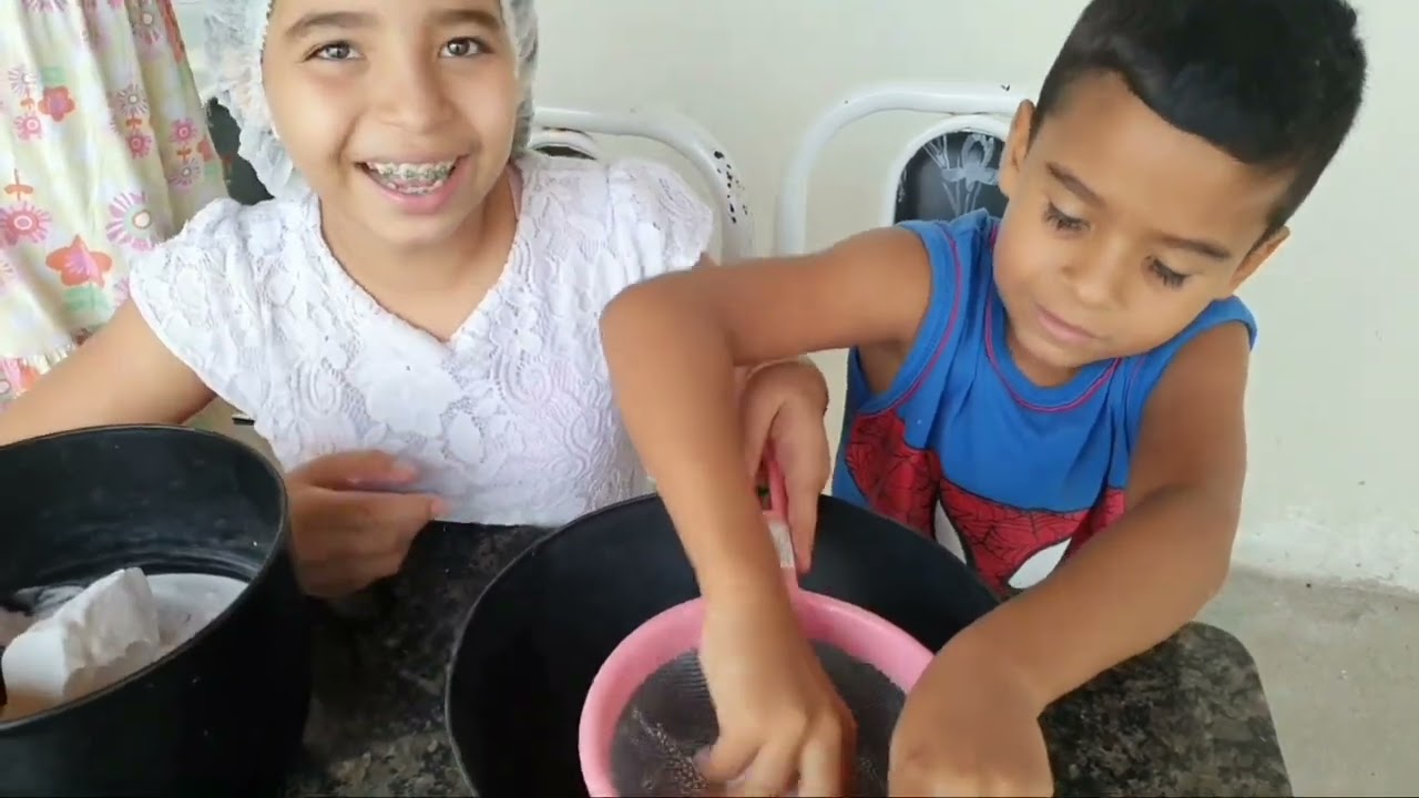Kiara Vitória, Davi Hiel e Sara Hiely - Nossa receita de tapioca