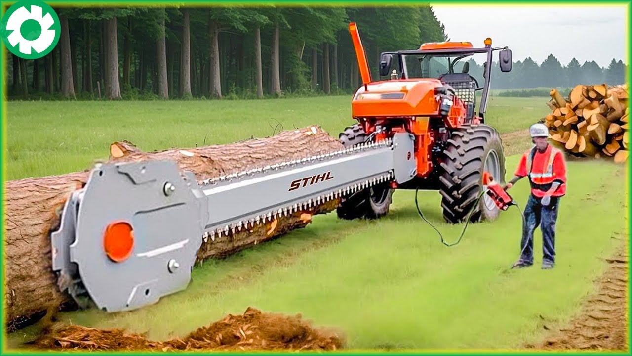 Most Big Chainsaw Cutting Tree Machines | Agriculture Technology