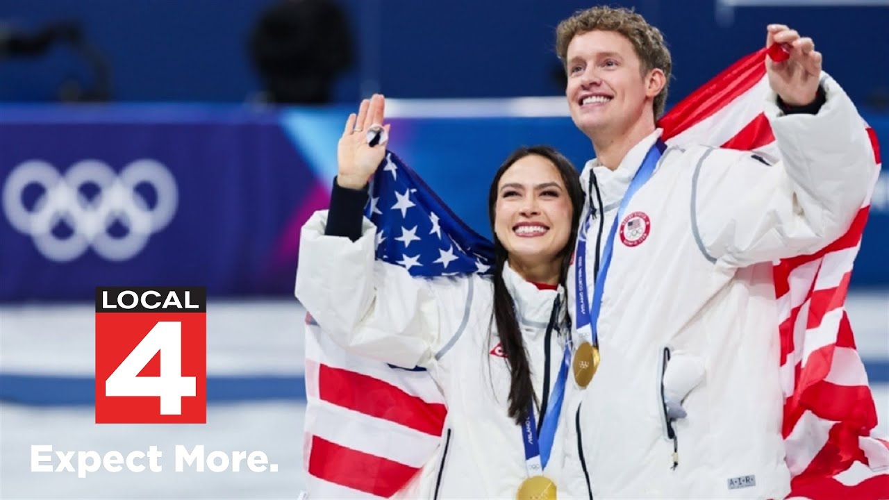 Metro Detroit’s Madison Chock and Evan Bates win team gold in Olympic Ice Dancing