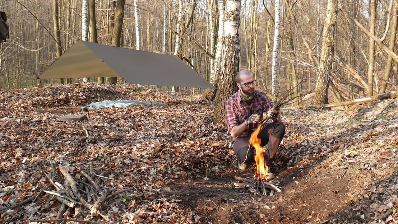 Wiosenny biwak solo, nawigacja i sok z brzozy.