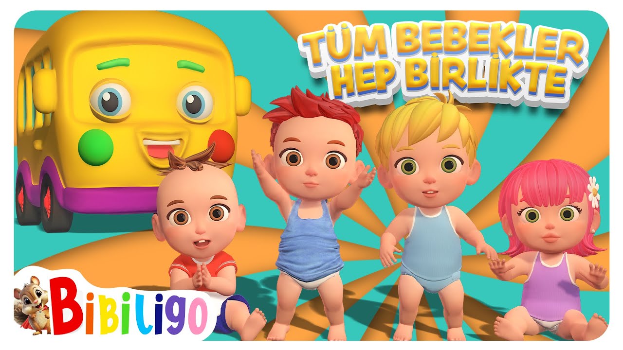 İlk Kelime Şarkısı 🍼 T&uuml;m Bebekler Hep Birlikte 👶 Konuşmayı &Ouml;ğreniyorum 🎵 1 Yaş Eğitici Video 🧠