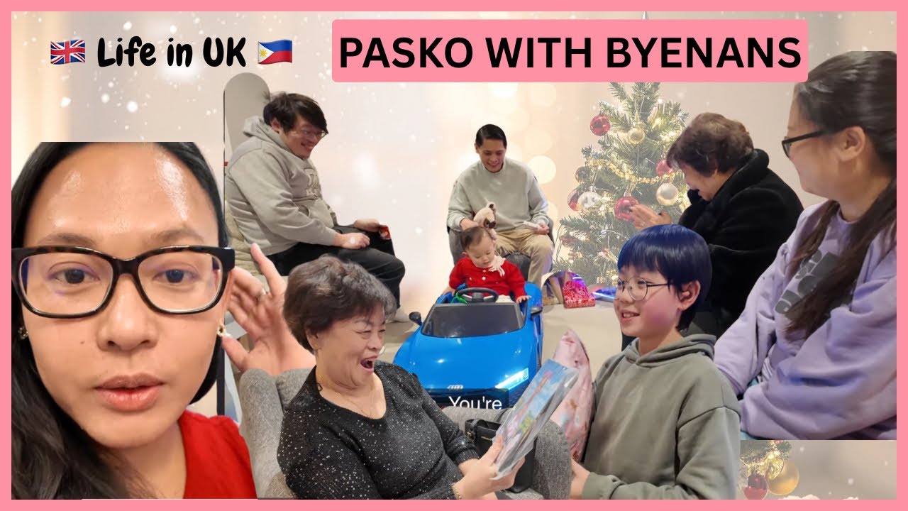 🇬🇧🇵🇭 SIMPLENG SALO SALO NOON PASKO KASAMA SILA BYENAN| FILIPINA BRITISH VLOG