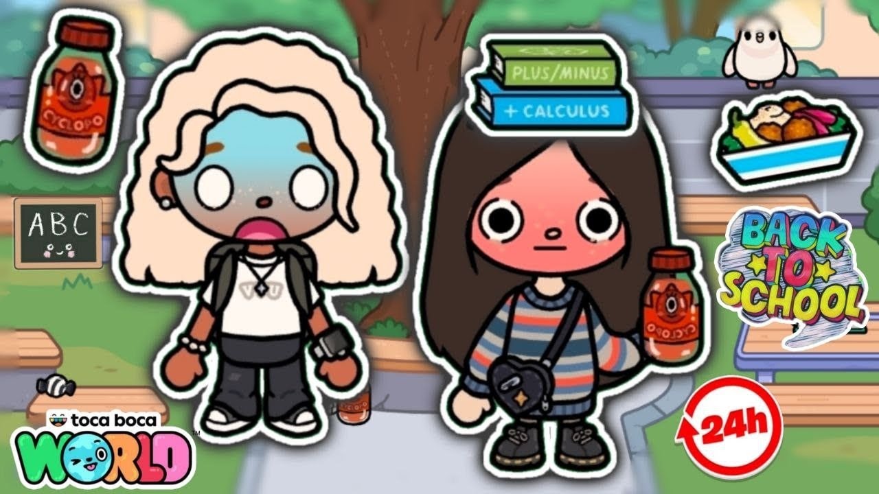 24 ЧАСА ВЕРНУЛИСЬ В ШКОЛУ!🫣/ Toca Boca World😍 - toca twix🍫