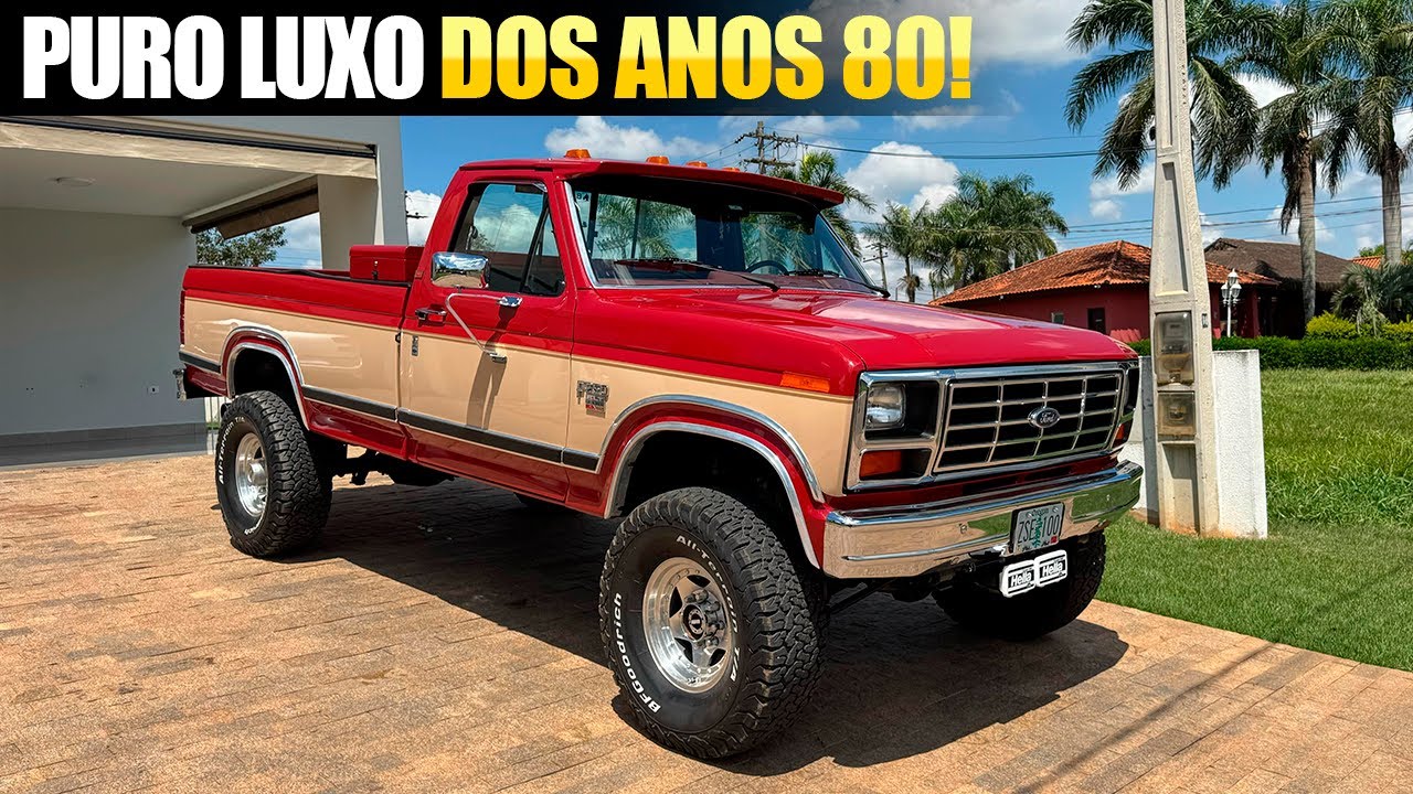 FORD F-250 BULLNOSE 1985 À VENDA NO BRASIL!! MOTOR V8 DIESEL E TRAÇADA