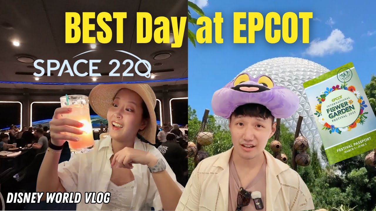 Disney World Vlog | Day 3 | Epcot: Rope Dropping Remy + Space 220 Lounge & Garden Graze