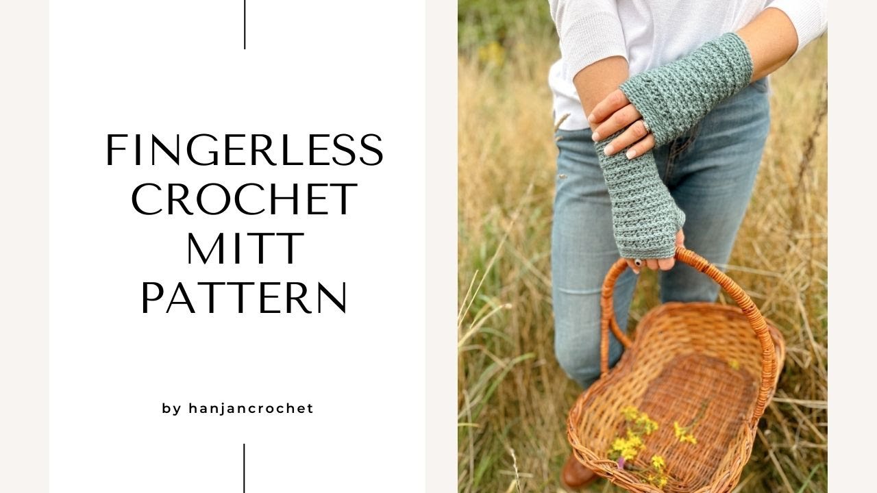 Fingerless Gloves Crochet Pattern Free Tutorial