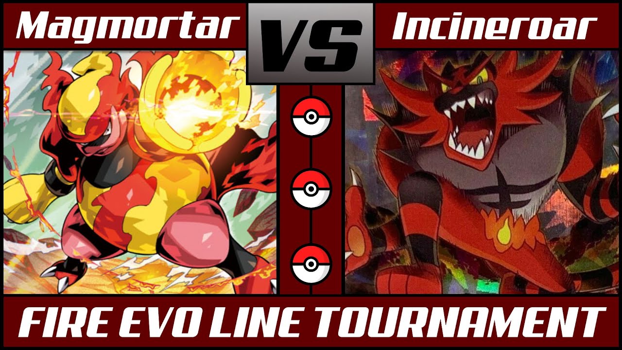 INCINEROAR vs MAGMORTAR | Fire Pokémon Evolution Line Tournament [#05]