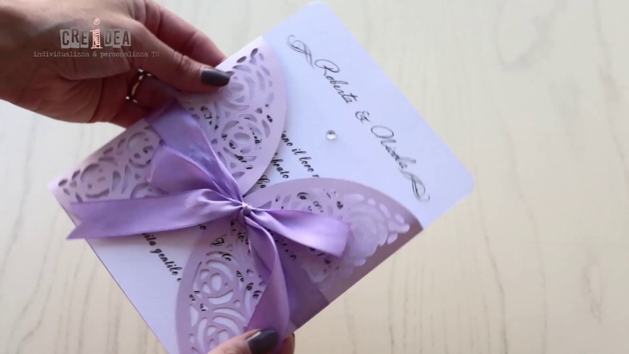 DIY Wedding Invitation Elegance/tutorial l'invito di nozze raffinato ed elegante