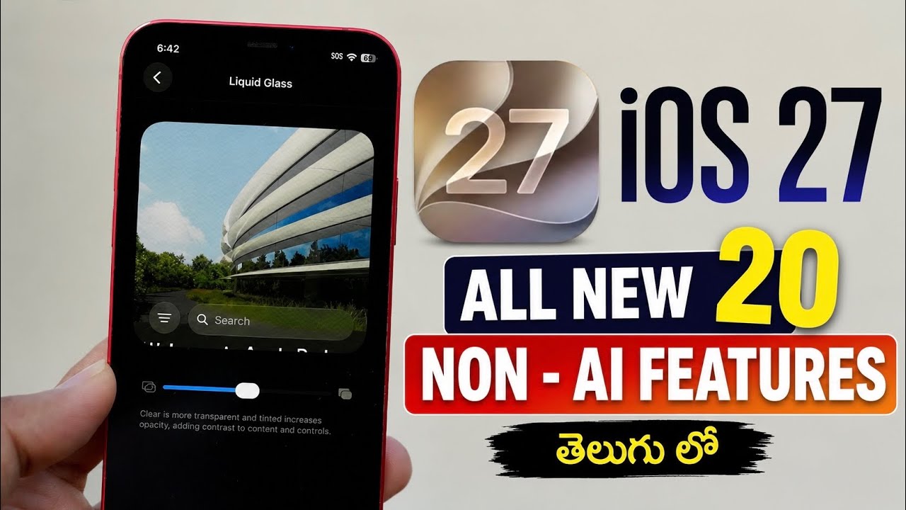 iOS 27  | All New 20 NON - AI Features in Telugu