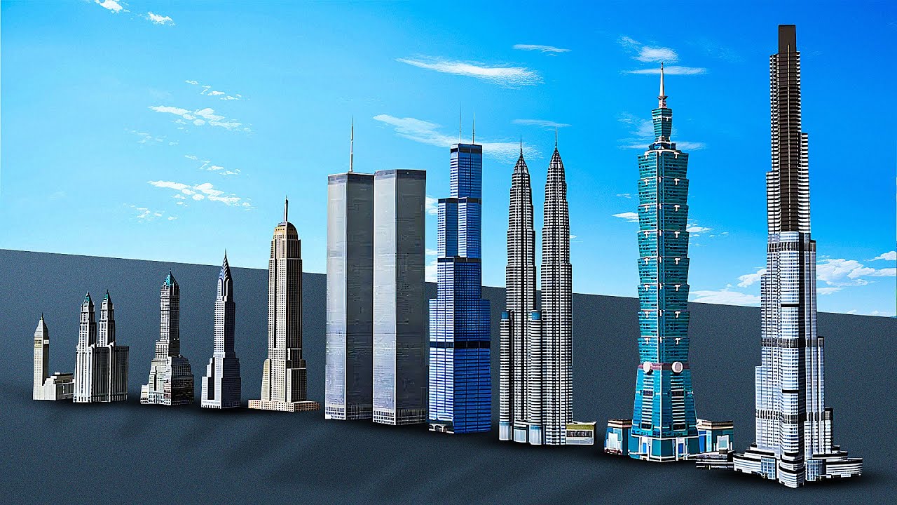 How Tall Can Skyscrapers Get? 3D Height Comparison