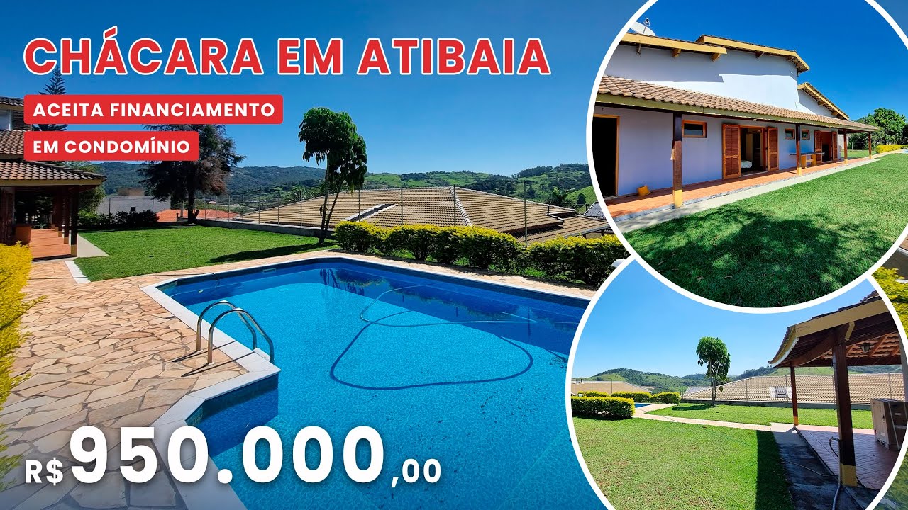 CHÁCARA EM CONDOMINIO ATIBAIA | ACEITA FINANCIAMENTO | SEMI-MOBILIADO | EXCELENTE ACESSO #imoveis
