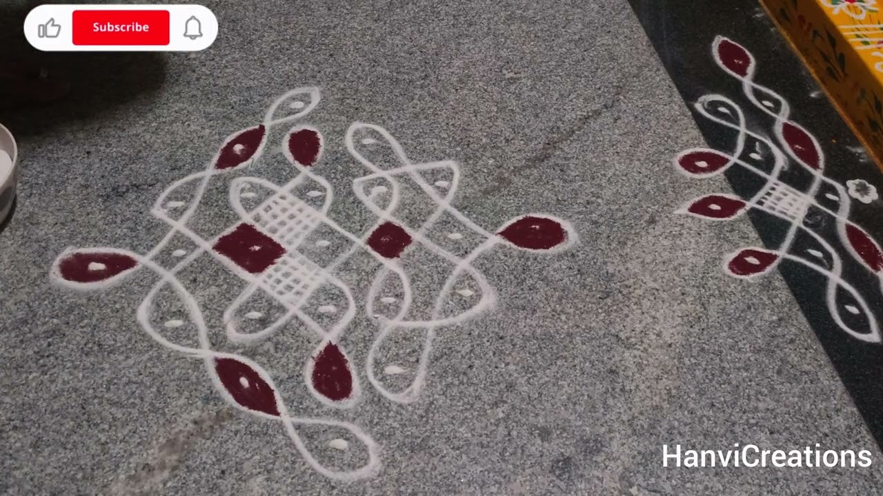 7*1 simple daily chukkala muggulu || melikala muggulu||simple side border muggulu || rangoli muggulu