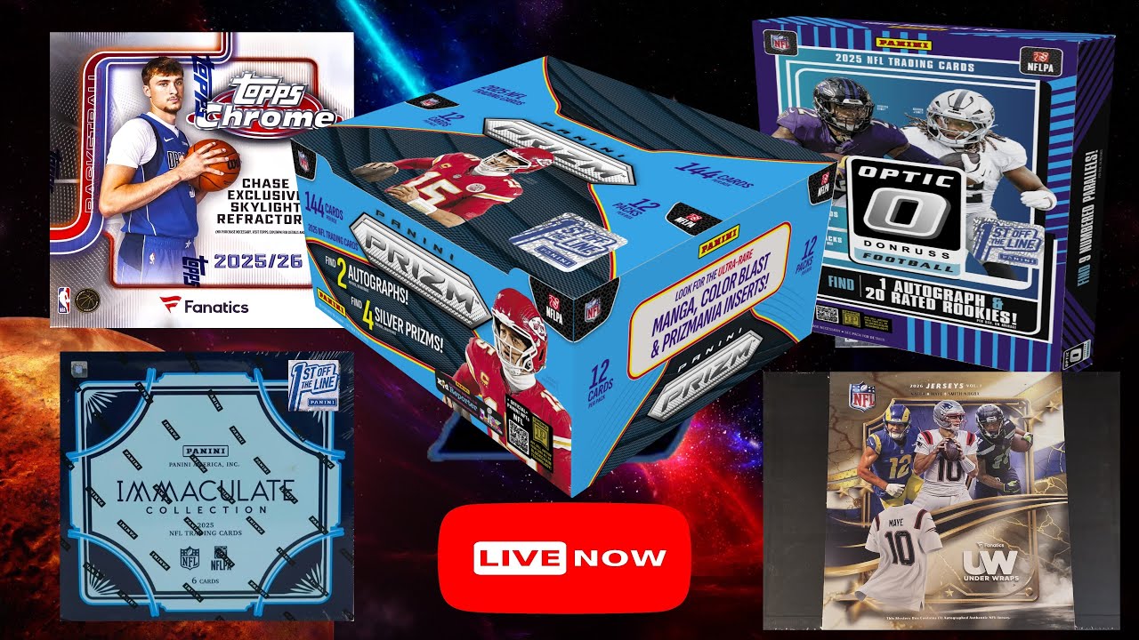 Breaks 755-758 - Topps Cosmic Chrome MLB Baseball - NFL PRIZM Blaster - Football Mixer FOTL Prizm