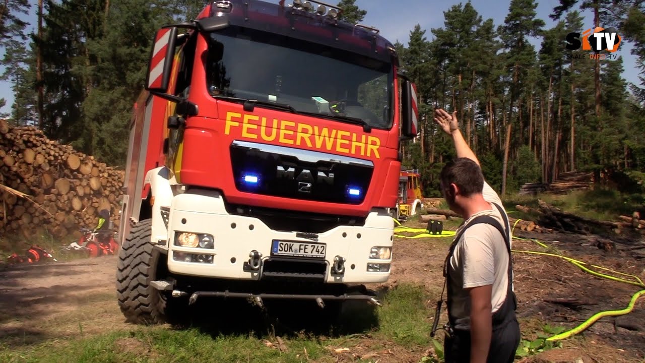 Brand im Waldgebiet nahe der Ratsberghütte -  Gemarkung Langenorla.