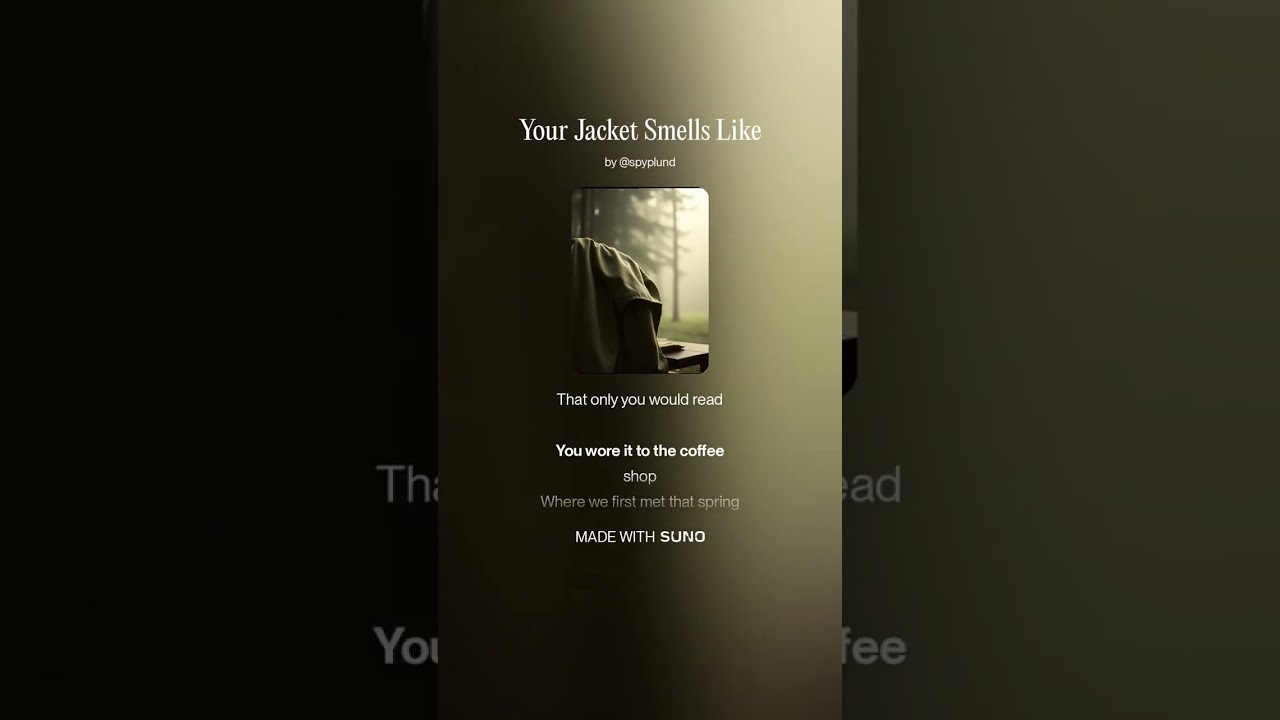 Your Jacket Smells Like #love #music #nostalgic