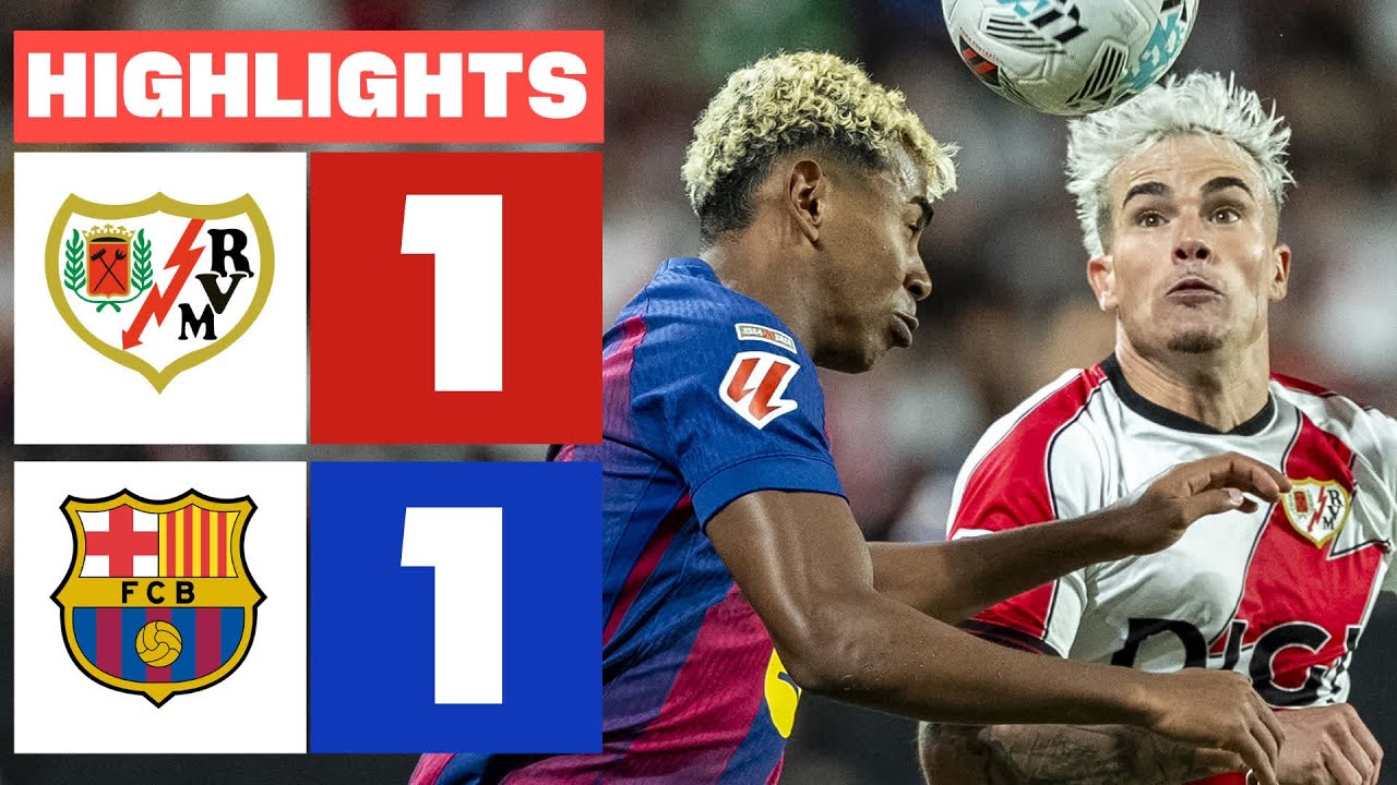 RAYO VALLECANO 1 - 1 FC BARCELONA | RESUMEN LALIGA EA SPORTS