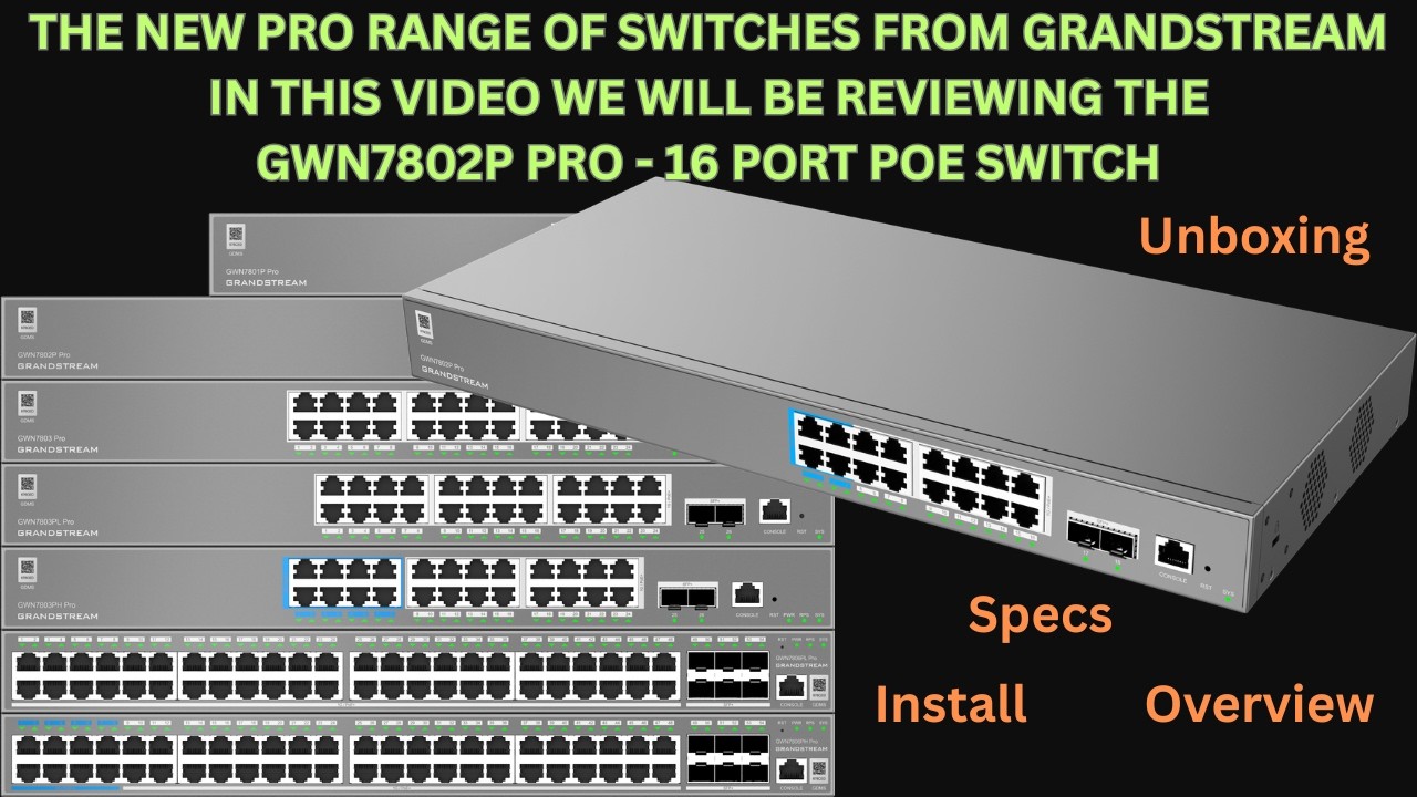 Grandstream GWN7802P Pro Switch Unbox, Specs, Install & Overview