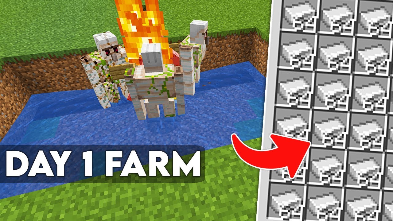 The EASIEST Iron Farm in Minecraft 1.21+ | 300+ Iron Per Hour!