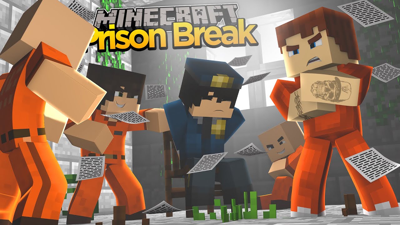 Minecraft PRISON BREAK - SCUBA STEVE BEATS UP A GUARD!!