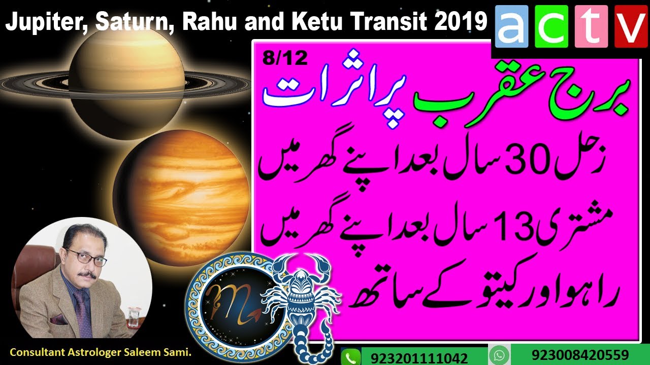 Jupiter, Saturn, Rahu & Ketu Transit 2019 - 2020 | Scorpio | Vedic Astrology | Saleem Sami Astrology