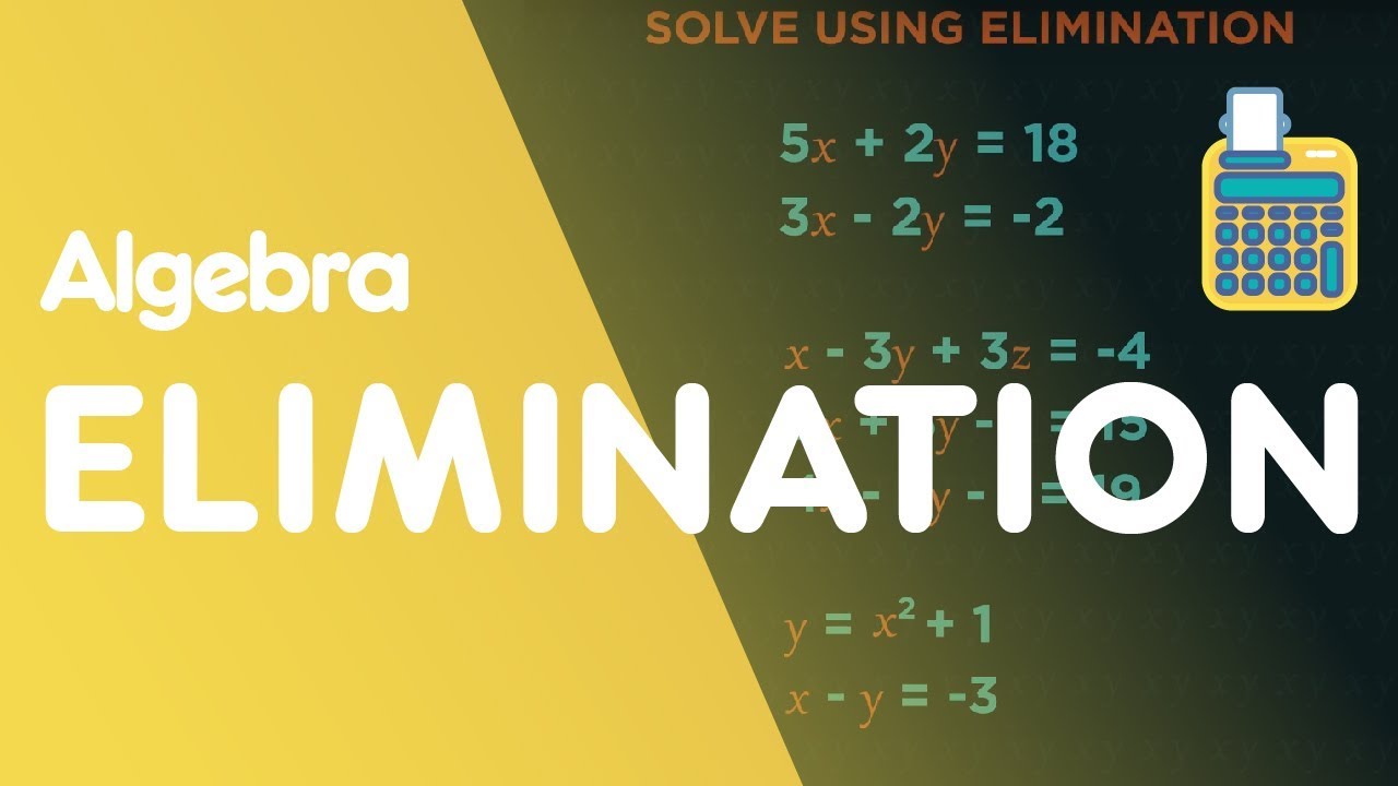 Simultaneous Equations By Elimination | Algebra | Maths | FuseSchool