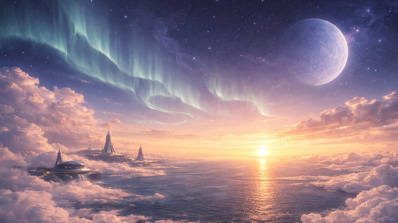 Cosmic Sunset Ambient   Calm Space Music for Deep Relaxation & Sleep