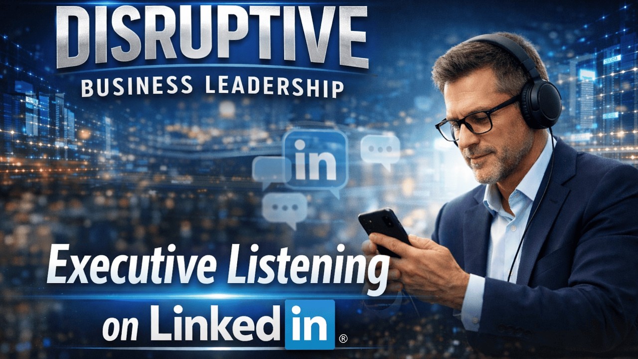 Disruptive Business Leadership: Executive Listening on LinkedIn