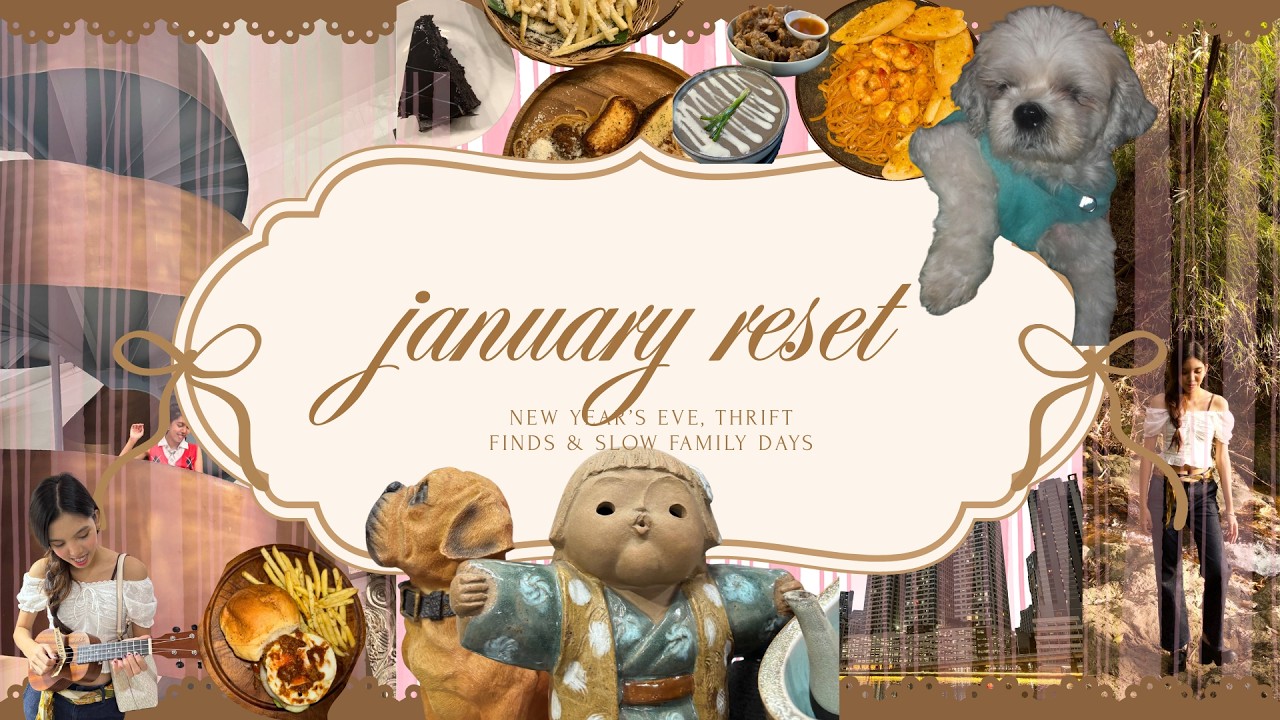 january reset ✧ new year’s eve, thrift finds & slow family days