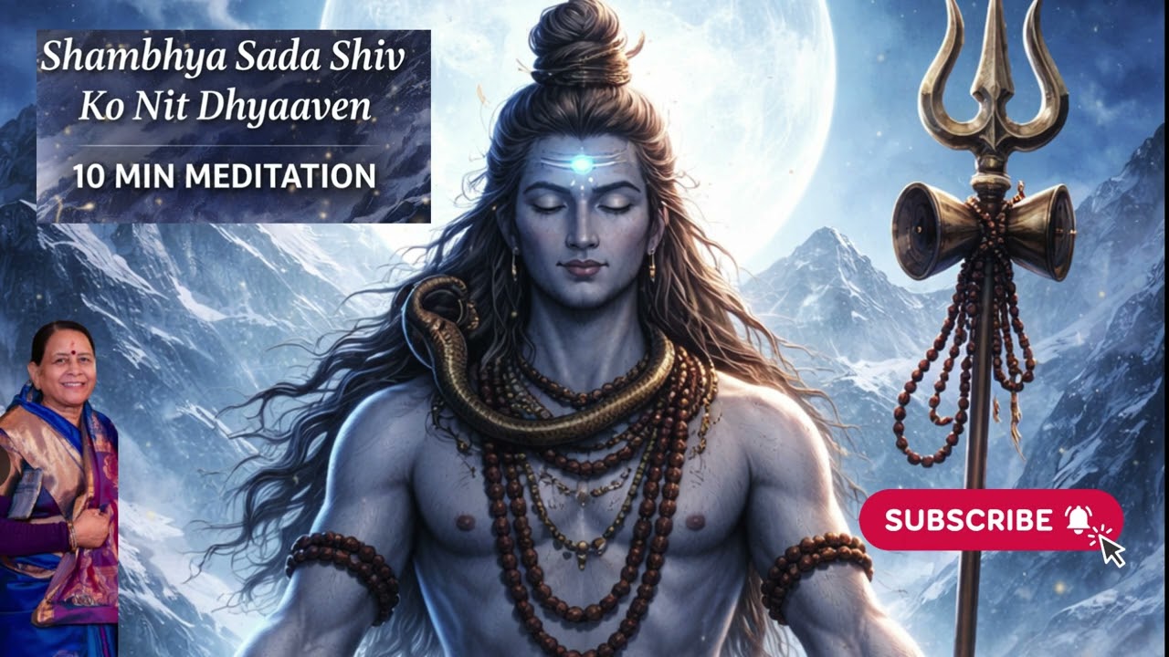 10 Min Shiva Meditation | Shambhya Sada Shiv Dhyan | Peace, Power & Inner Silence
