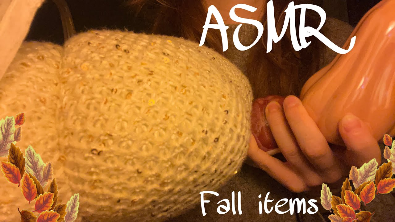 ASMR | Fall items 🪵🍄‍🟫🍂