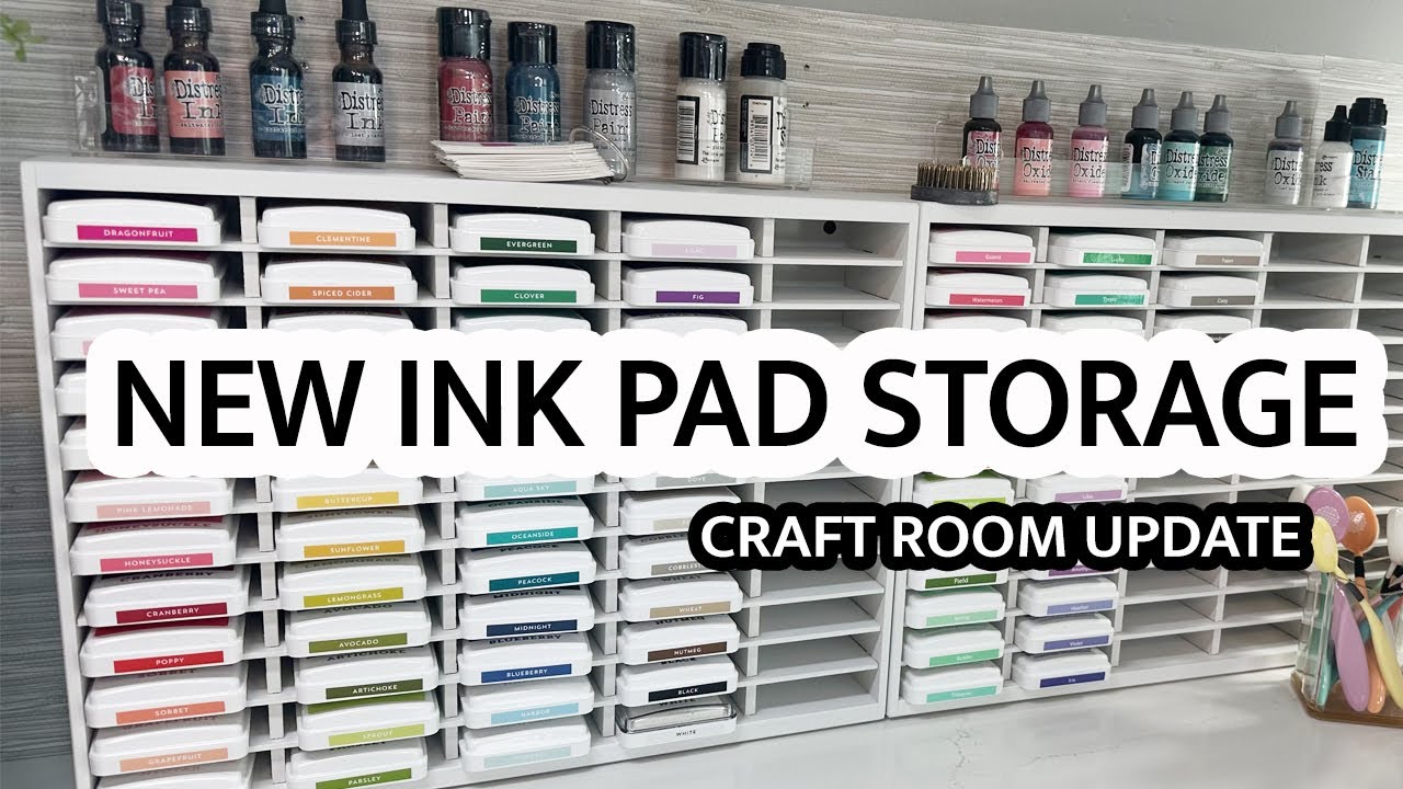 Craft Room Ink Pad Storage