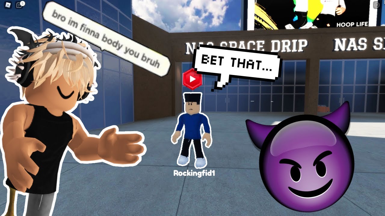 He was Trash Talking and INSTANTLY Regretted it... (Roblox Hoops Life)