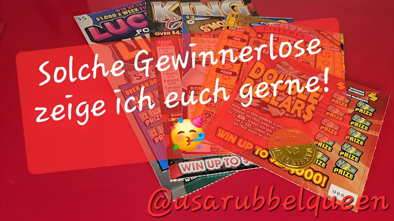 Rubbellose aus der USA 🇺🇸 | Heute zeige ich euch besondere Lose!☝️#rubbellose #deutsch