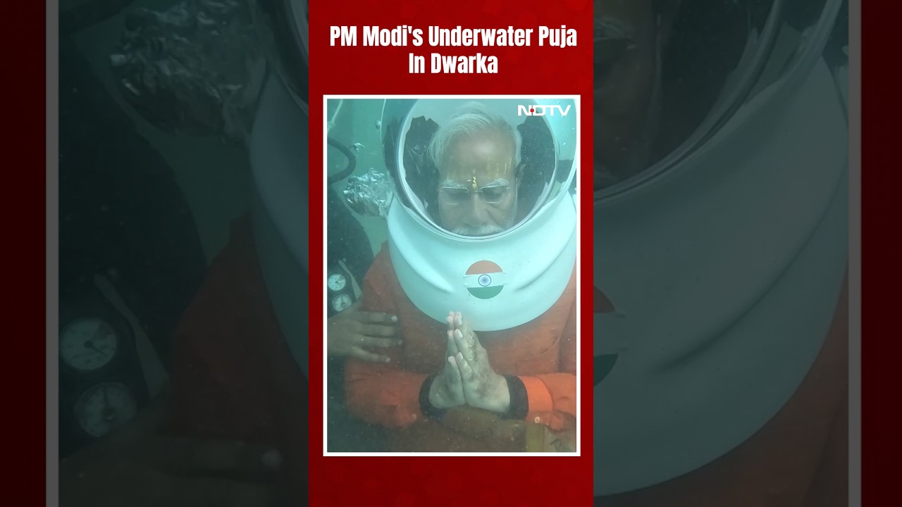 PM Modi Scuba Diving | PM Modi Dives Down To Submerged City Of Dwarka To Offer Prayers