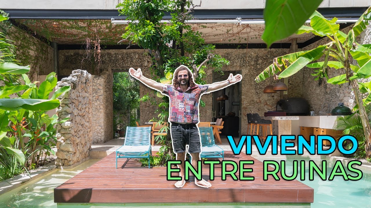 Casa CON RUINAS convertidas en RINCONES PARADISIACOS!! 🏖️🌴