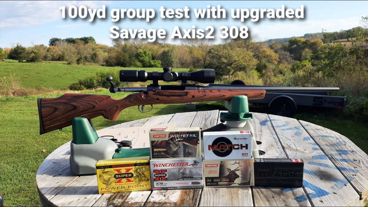 Групповой тест на 100 ярдов с улучшенным Savage Axis2 308. Стало ли лучше?