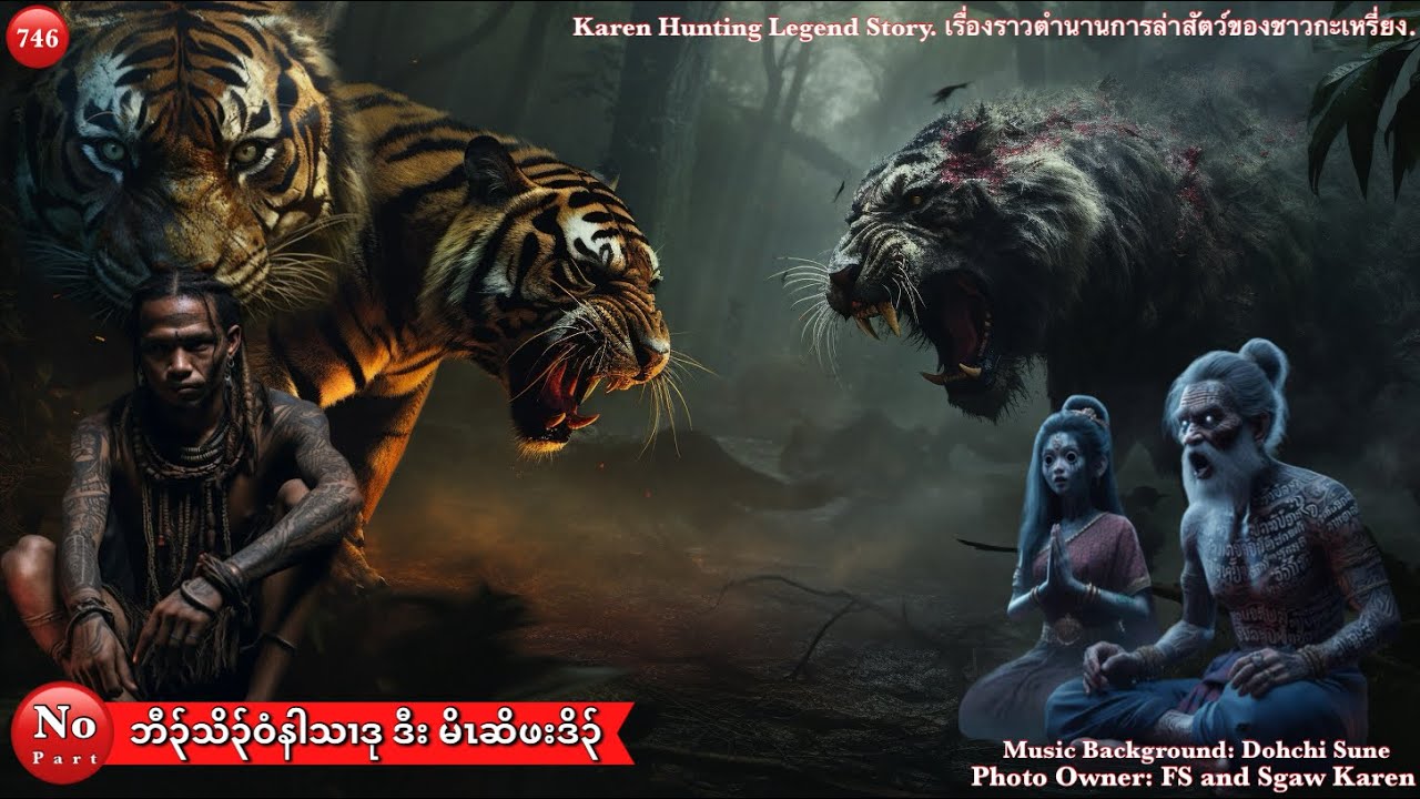 Ep:746 .Karen Hunting Story. ဘီ၃်သိ၃်ဝံနါသၢဒုး ဒီး မိၤဆိဖးဒိ၃်  8/18/2024