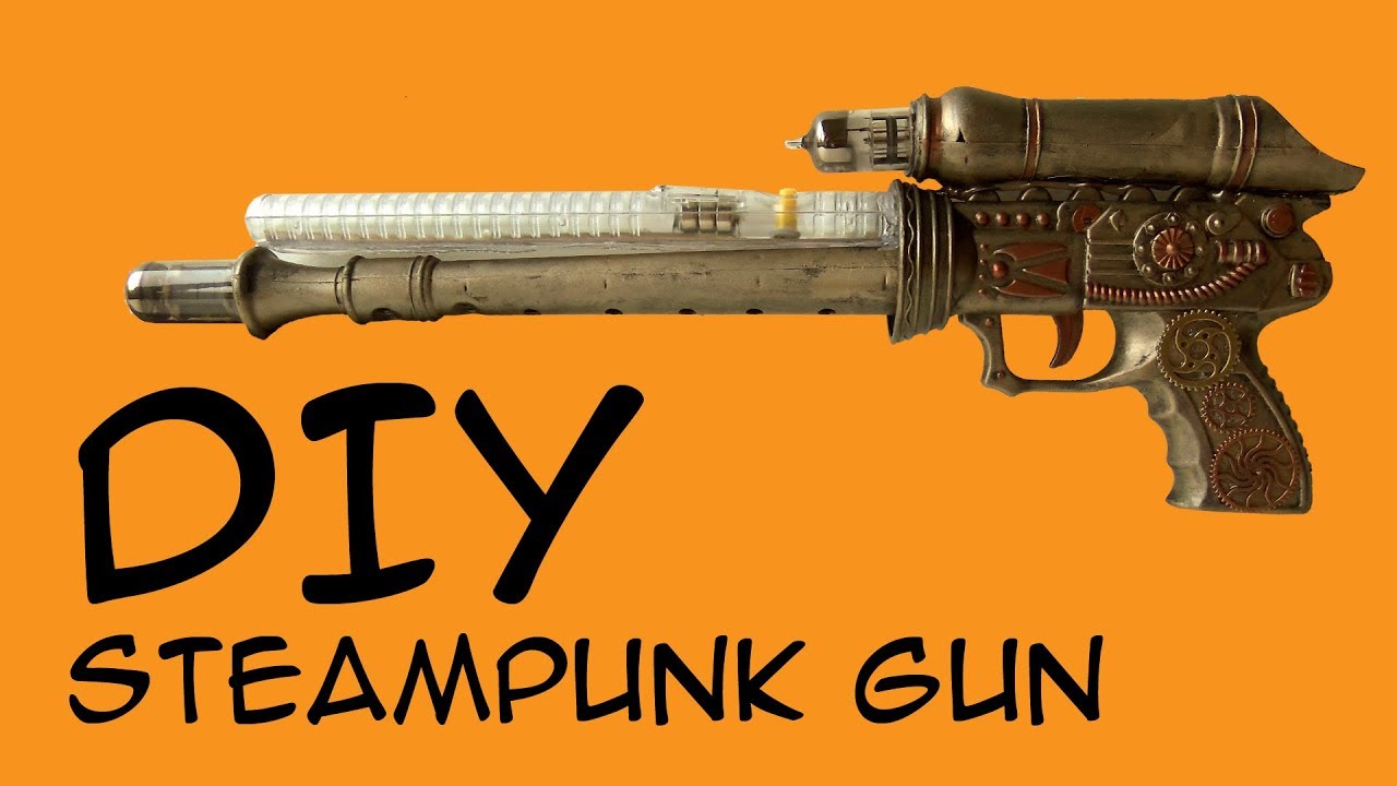 DIY Steampunk Gun Prop (for Steampunk Fans) CraftyMcFangirl.com Tutorial