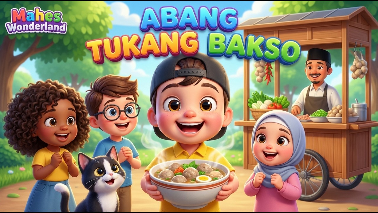 Lagu Anak Indonesia | Abang Tukang Bakso 🍲 | Mahes Wonderland