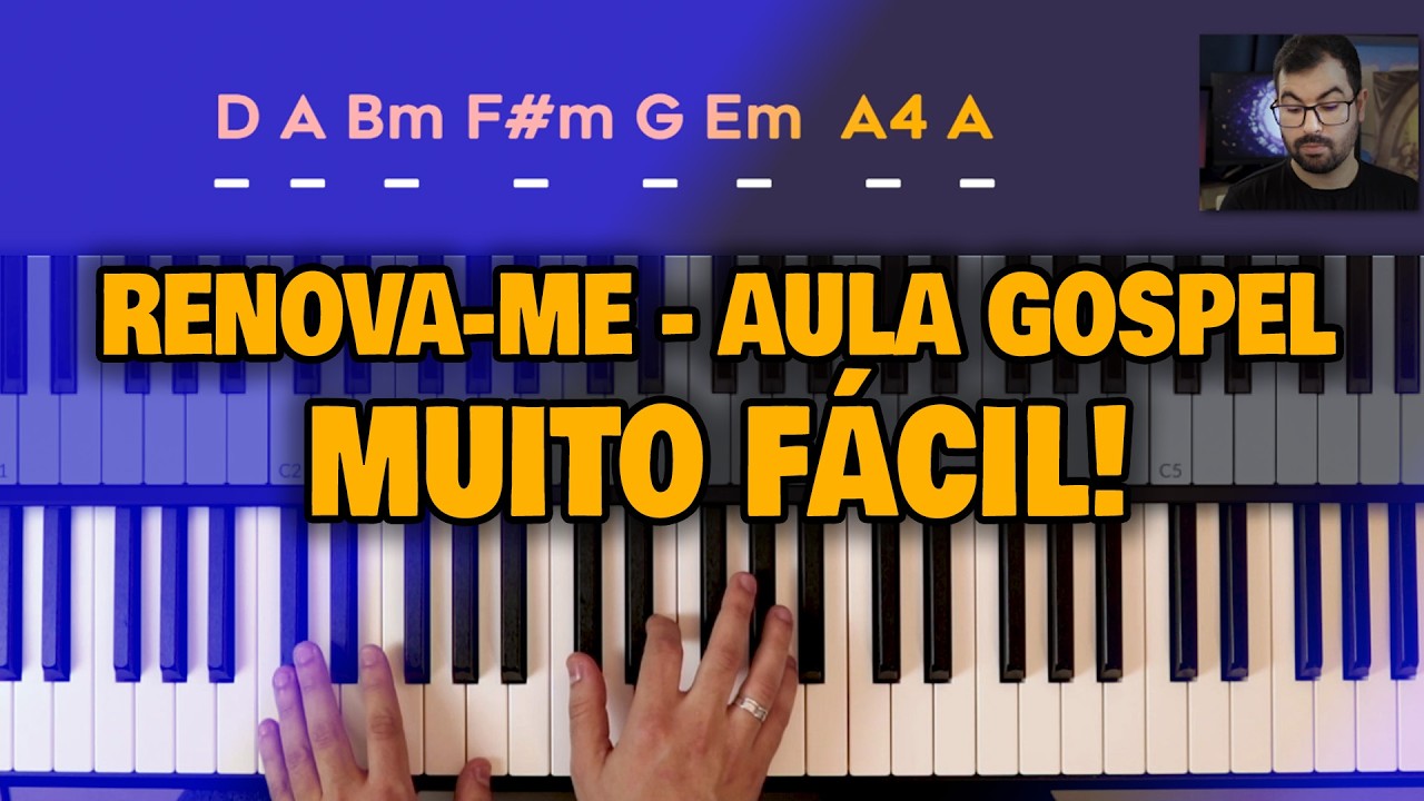 Aula de teclado gospel – RENOVA-ME | Corinho Simples (curso de teclado online)