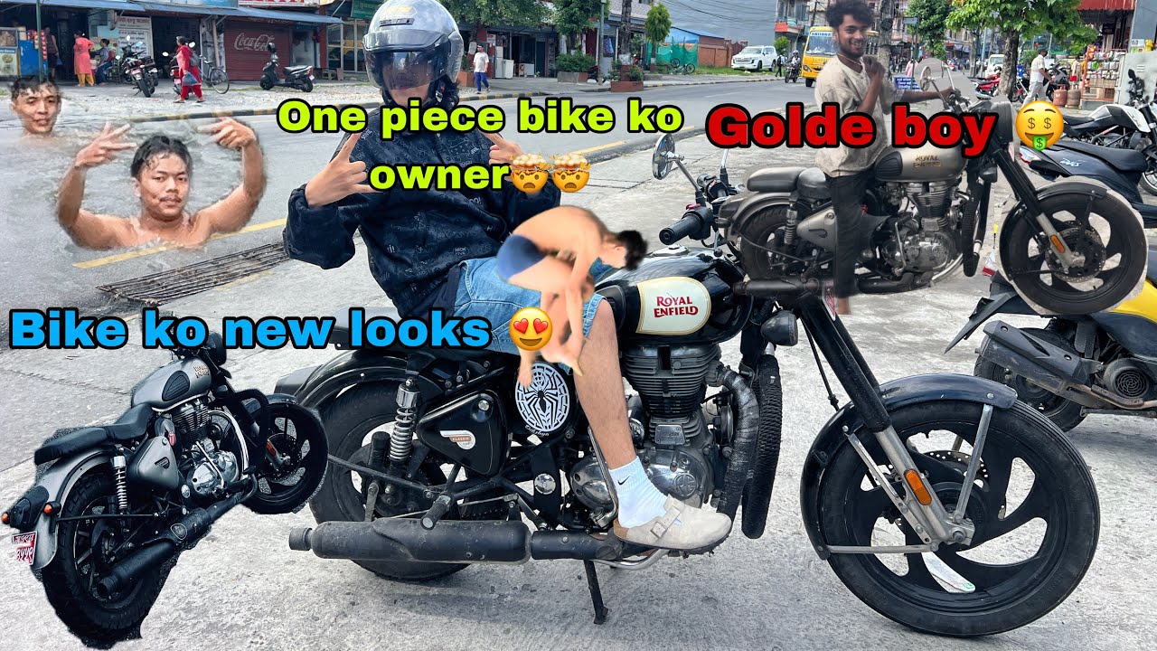 Bike ma 6 blade ra 9 spoke wheel😍|| Onepiece bike ko owner ko face reveal 🤯|| MODIFIED ROYAL ENFIELD