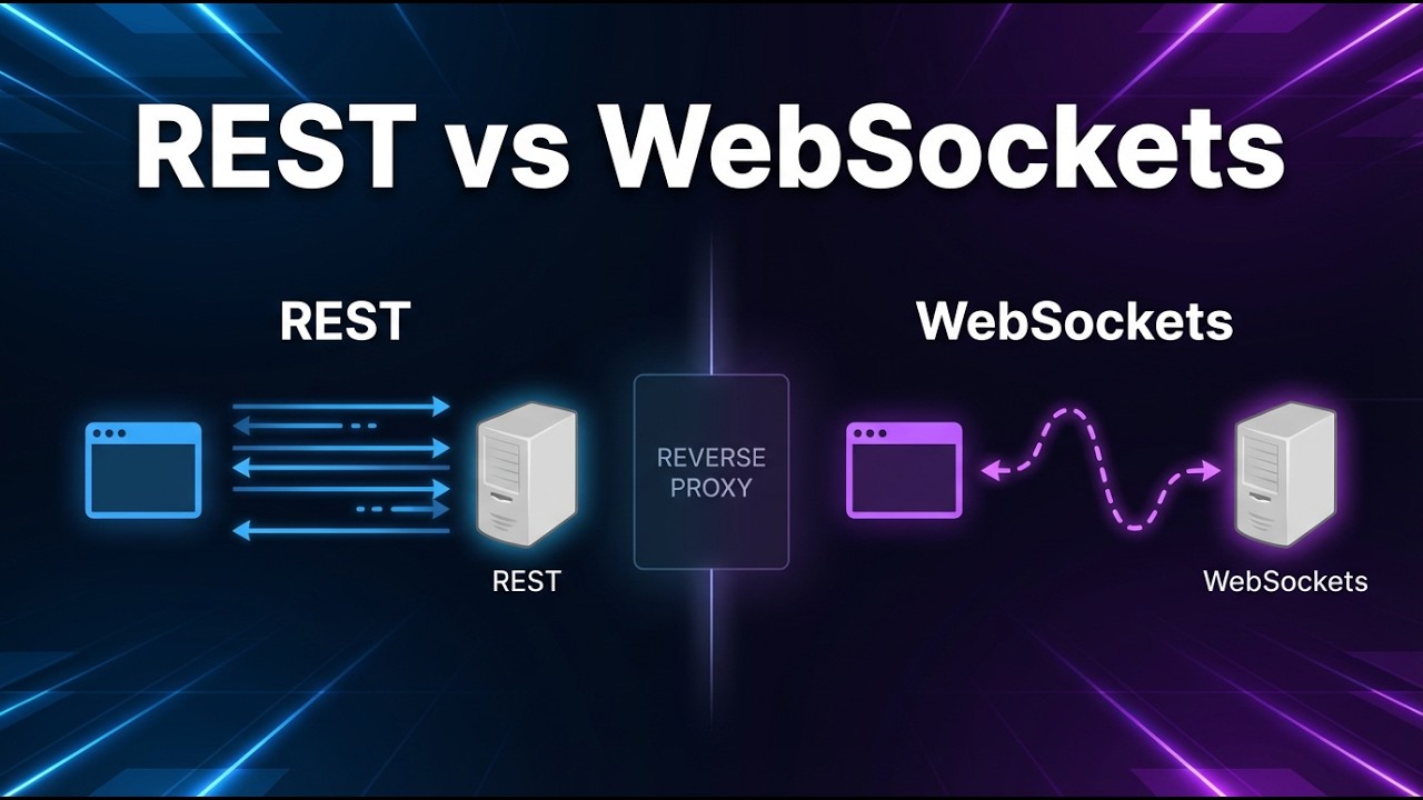 System Design Foundations (Part 13) - Reverse Proxy, REST, WebSockets, SSE | #SystemDesign