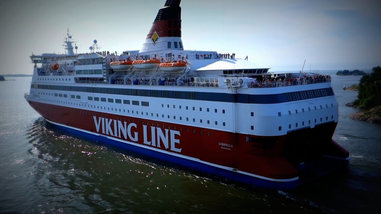 Viking Line`s Gabriella departure Katajanokka, Helsinki - 4K &Touch of serenity