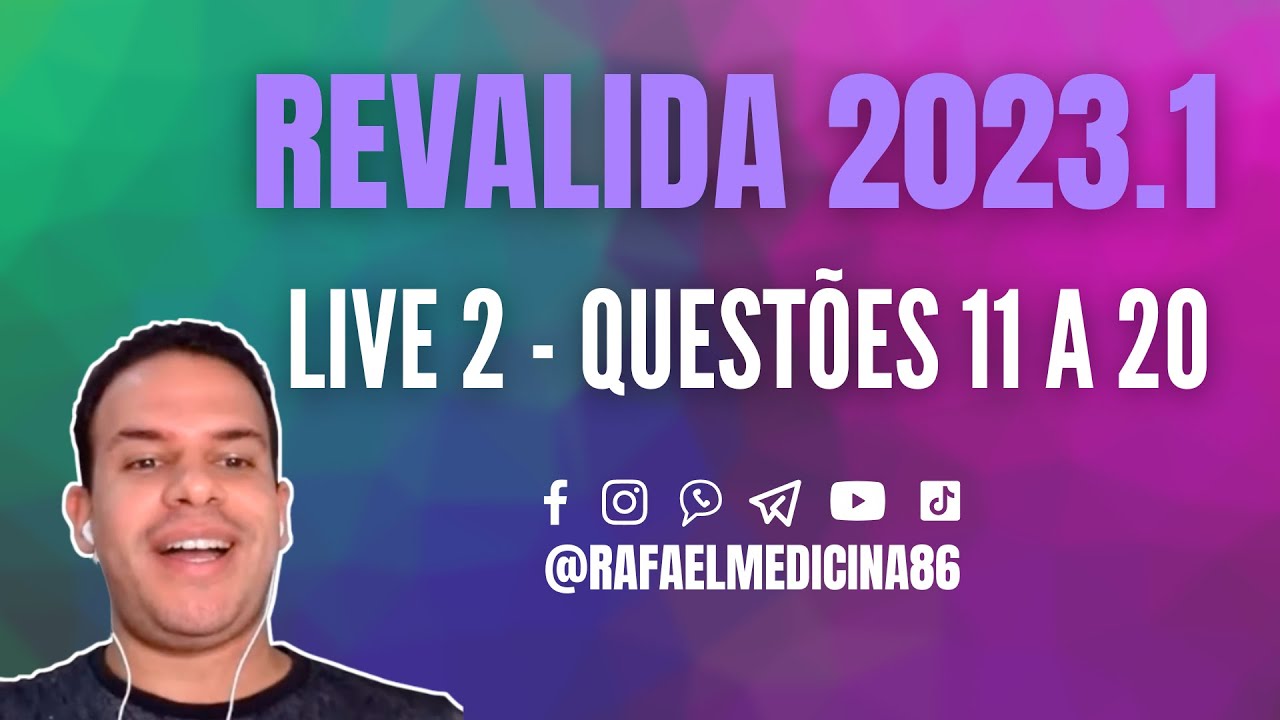 RESOLVENDO - REVALIDA 2023.1 - LIVE 2