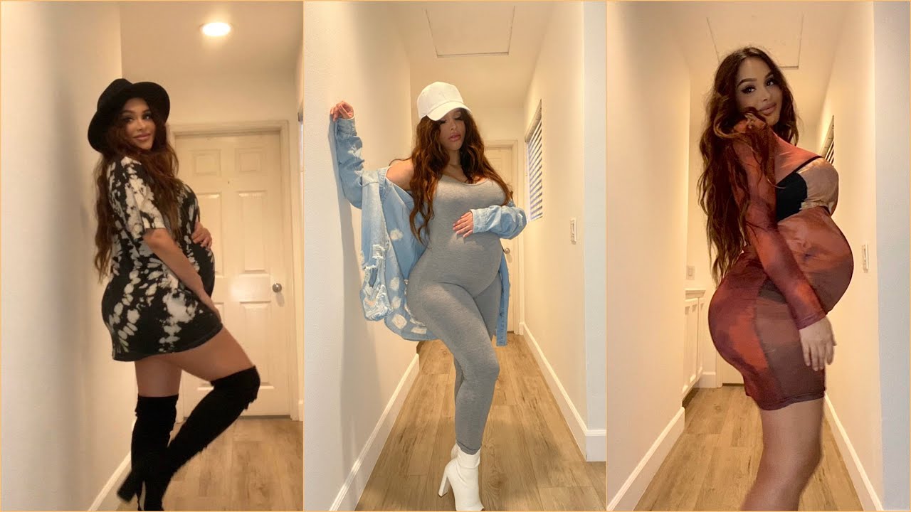 HOW TO LOOK CUTE WHILE PREGNANT THIS FALL | FASHIONNOVA CURVE