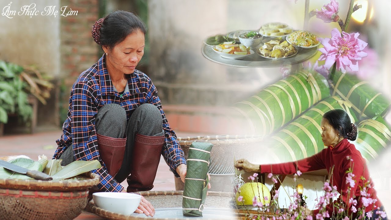 Mẹ gói bánh chưng, làm bữa cơm tất niên đón Tết Cổ Truyền (Vietnamese Tet Customs) I Ẩm Thực Mẹ Làm