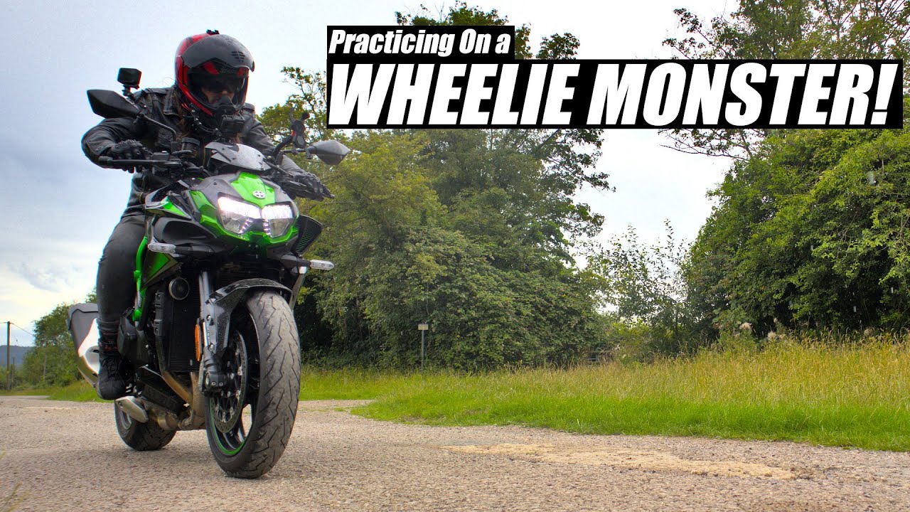 The King of Fear | Kawasaki Z H2 | Wheelie Practice Session #1