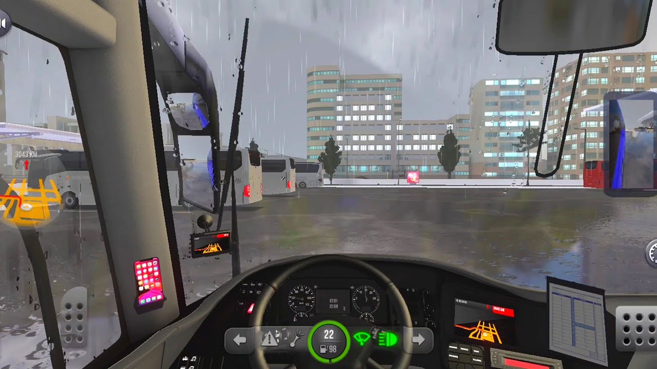 🚎IRZAR 180 INTEGRAL| BUS SIMULATOR🚦 ULTIMATE REALISTIC🛣 DLC MOD FIRST GAME DRIVE IN RAIN 🌧 REALISTIC