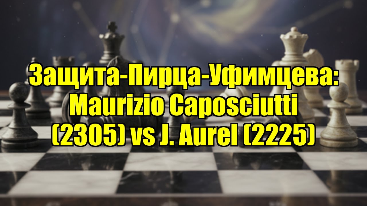 Защита-Пирца-Уфимцева: Maurizio Caposciutti (2305) vs J. Aurel (2225)